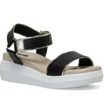 Nine West Mecar2 4FX Siyah Kadın Comfort Sandalet