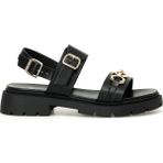 Nine West Moniw 4FX Siyah Kadın Düz Sandalet