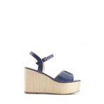 Nine West Monni 5FX Lacivert Kadın Dolgu Topuk Sandalet