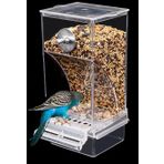NINGVIHE Otomatik Kuş Besleyici,Karışıklık Yok Kuş Besleyici,Kuş Kafesi Besleyici Kuş Kafesi Aksesuarları Parakeet Kanarya Cockatiel Finch için (Şeffaf)
