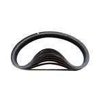Ningvong 1 inç 2 inç Yüzük Zımpara Zımpara Kağıdı, 10 * 330 mm / 20 * 520 mm, Cilalı Kağıt, Çizgili Kemer, 10 paket-10 * 330 mm * 60 örgü * 10