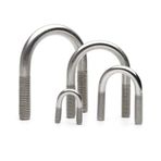 Ningvong 304 Paslanmaz Çelik U Şekilli Cıvatalar, Boru Kartı, Çember, Sabit Kart, M6M8M10M12-M8 * 27 * 2