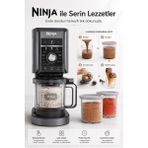 Ninja 10 Programlı Dondurma ve Frozen Makinesi, Büyük Hazneli Kompakt Tasarım ile Evde Kremamsı Soğuk Tatlı Hazırlama - 30,5 x 21,38 x 42,39 cm