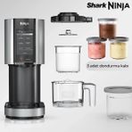 Ninja Çok Fonksiyonlu Dondurma Makinesi - 7 Programlı Yeni Nesil Gelato Sorbe Smoothie Milkshake Mix-In Bpa Içermez Profesyonel Tatlı Cihazı - 30.5 x 21.4 x 42.4 cm