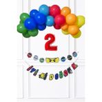 Ninja Konsept Doğum Günü Balon Banner Setininja Tema Süsleme Seti - 2