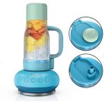 Ninja Plabossstm | Personal Blender For Smoothies & Dondurulmuş Drinks | 26OZ Travel Tumbler With Leakproof Lid, Chug Spout & Detachable Straw | Auto-Iq Technology | Blue Raspberry | DB351BL - Siyah