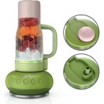 Ninja Plabosstm | Smoothies & Donmuş Içecekler Için Kişisel Blender | 26OZ Travel Tumbler With Leakproof Lid, Chug Spout & Detachable Straw | Auto-Iq Technology | Watermelon Gum | DB351GN - Siyah