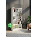 Ninnimo Beyaz Mdf 5 Raflı Kitaplık