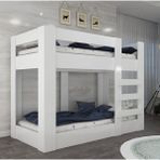 Ninnimo Beyaz MDF Genç Ranza 90x190 Yatak Uyumlu Modern Tasarım Dayanıklı Yapı MR47-1 - 90 x 190 cm
