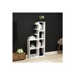 Ninnimo Dalen Beyaz Mdf Kitaplık, Dekoratif Kitaplık, Modern Kitaplık