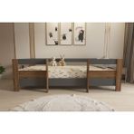 Ninnimo Montessori 90 x 190 Yatak Uyumlu Karyola M5-42 - 90 x 190 cm - Antrasit - Ceviz