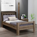Ninnimo STY-2 Still Tek Kişilik Ceviz 100x200 cm Genç Karyola