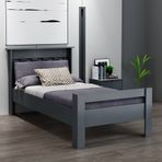 Ninnimo STY-4 Still Tek Kişilik Antrasit 100x200 cm Genç Karyola
