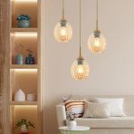 Nino 3Lü Yuvarlak Eskitme Modern Sarkıt Oturma Odası Salon Sarkıt Avize