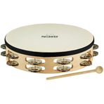 Nino NINO26 Headed Wood 10 Inch Tambourine