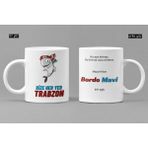 Nino Store Bize Her Yer Trabzon Baskılı Hediyelik Kupa Bardak - 1 Adet - Beyaz - 300 ml
