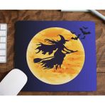 Nino Store Halloween Uçan Süpürgeli Cadı Cadılar Bayramı 4 Hediyelik Baskılı Mousepad - Renkli