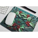 Nino Store Kokina Çiçeği Yılbaşı Temalı Baskılı Hediyelik Mousepad - Renkli