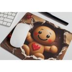 Nino Store Sevimli Kurabiye Adam Yılbaşı Temalı Baskılı Hediyelik Dikdörtgen Mousepad - Renkli
