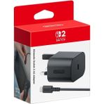 Nintendo Switch 2 Ac Adaptör Hızlı Şarj Özelliği 1.5 Metre Kablo Uzunluğu