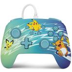 Nintendo Switch için geliştirilmiş kablolu PowerA Controller – Pikachu evrimi, oyun kumandası, oyun kumandası, kablolu denetleyici, resmi lisanslı