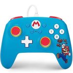 Nintendo Switch için kablolu PowerA denetleyici - Tuğla kırıcı Mario, Gamepad, oyun kumandası, kablolu denetleyici, resmi lisanslı