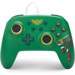 Nintendo Switch Için Kablolu Powera Kontrol Cihazı - Hyrule Defender, Gamepad, Oyun Kumandası, Kablo