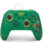 Nintendo Switch için kablolu PowerA kontrol cihazı - Hyrule Defender, Gamepad, oyun kumandası, kablolu denetleyici, resmi lisanslı