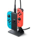 Nintendo Switch Joycon Şarj Stand Grip Batarya Özellikli Siyah Renkli Orijinal Aksesuar