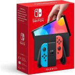 Nintendo Switch Konsol OLED Model Renkli Tek Kollu Oyun Konsolu Neon Blue/neon Red