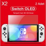 Nintendo Switch Oled Temperli Cam Ekran Koruyucu 2 Adet 9h