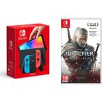 Nintendo Switch OLED Yeni Nesil Konsolu Sıfır + The Witcher 3 Wild Hunt Oyunlu Bundle