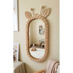 Niobe Rattan Bambu El Örmesi Zürafa Model Boy Aynası