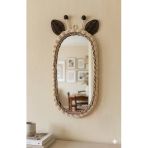 Niobehome Rattan Bambu El Örmesi Zürafa Model Boy Aynası 30X60