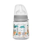 Nip Wide Neck Bottle 120 ml Mavi Antikolik Cam Erkek Biberon