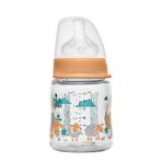 Nip Wide Neck Bottle Sarı Cam Biberon