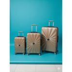 Nippon Valiz 3'lü Set - Kahverengi - Bej