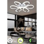 Nipul Modern Plafonyer Tavana Sıfır Beyaz Işık Salon Mutfak Yatak Odası LED Avize - Gri
