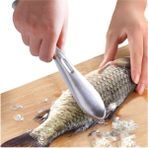 Nirnisa Balık Pulu Temizleyici Soyucu Kolay Balık Pul Derisi Temizleme Soyma Fırçası Bıçağı Çelik 23X3.5 cm