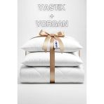 Niron Çift Kişilik Yorgan + 2 Adet Yastık Seti – 195X215 Cm 4 Mevsim Mikrofiber Konfor