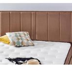 Niron Comfort 100 cm Tek Kişilik Sütlü Kahve Yatak Başlığı