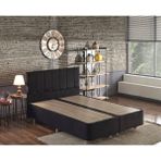 Niron Ela 140x190 cm Silinebilir Soho Kumaş Çift Kişilik Siyah Kumaş Baza Ve Başlığı