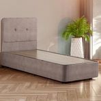 Niron Luna Baza ve Başlık Seti - 80x180 cm Tek Kişilik Kumaş Baza Seti