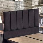 Niron Piano Lite Tek Kişilik Yatak Başlığı - 120 Cm Siyah Kumaş Başlık