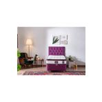 Niron Purple 90x190 CM Tek Kişilik Pedli Yatak Full Ortopedik Yaylı Yatak