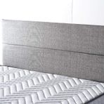 Niron Silver Tek Kişilik Yatak Başlığı - 90 Cm Gri Keten Kumaş Başlık