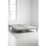 Niron Slim Karyola - 160x200 Çift Kişilik Baza - Metal İskeletli, Yüksek Ayaklı ve Keten Kumaşlı