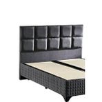 Niron Star Başlık 120 Cm Tek Kişilik Antrasit Keten Kumaşlı Modern Lüks Yatak Başlığı / Baza Başlığı