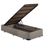 Niron Yatak Baza - 90x200 cm Tek Kişilik Sandıklı Klasik Kumaş Baza