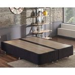 Niron Yatak Ela 180x200 cm Çift Kişilik Sandıklı Siyah Kumaş Baza